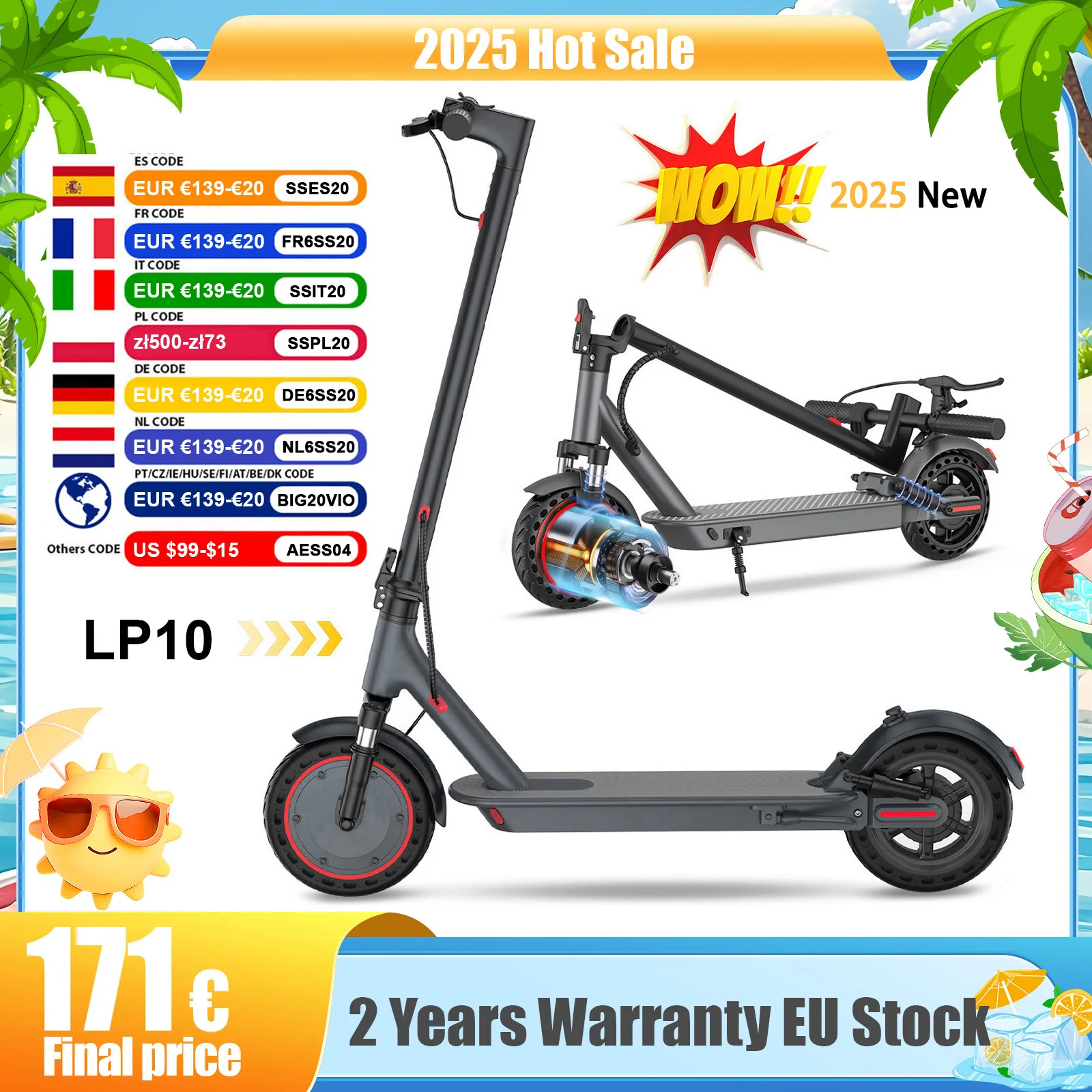 AOVOPRO LP10 double Absorption des chocs Scooter électrique 35 KM 10 pouces 35 KM/H vitesse supérieure régulateur de vitesse lumière LED trottinette électrique 1 AOVOPRO LP10 double Absorption des chocs Scooter électrique 35 KM 10 pouces 35 KM/H vitesse supérieure régulateur de vitesse lumière LED trottinette électrique 1