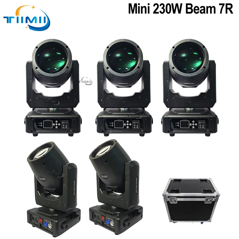 Mini 230W 7R Beam Head Lights Con Lyre Sharpy Flightcase Beam Moving Head Sharpies 7R Light Dj Stage Light Spot Dmx