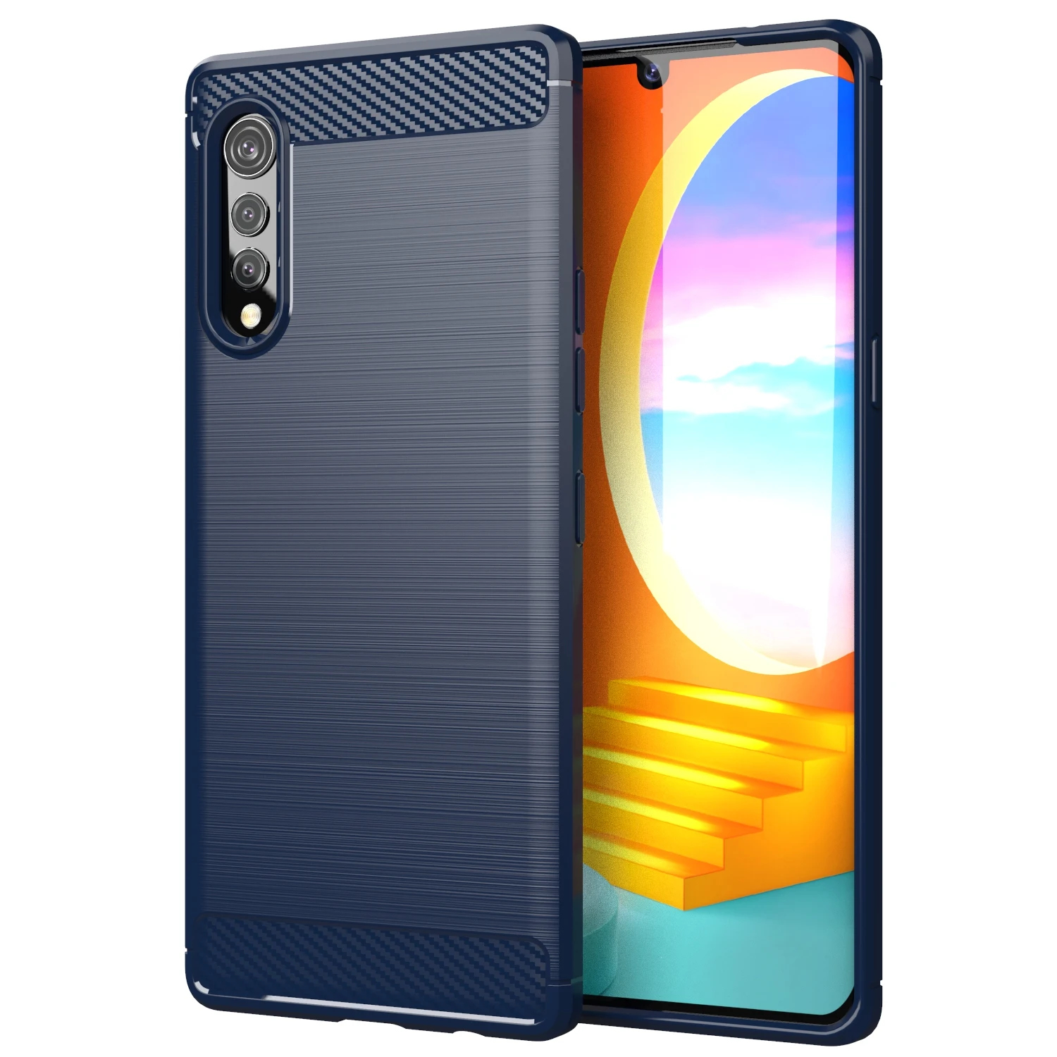 Premium Carbon Fiber Shock Absorption Phone Back Cover
