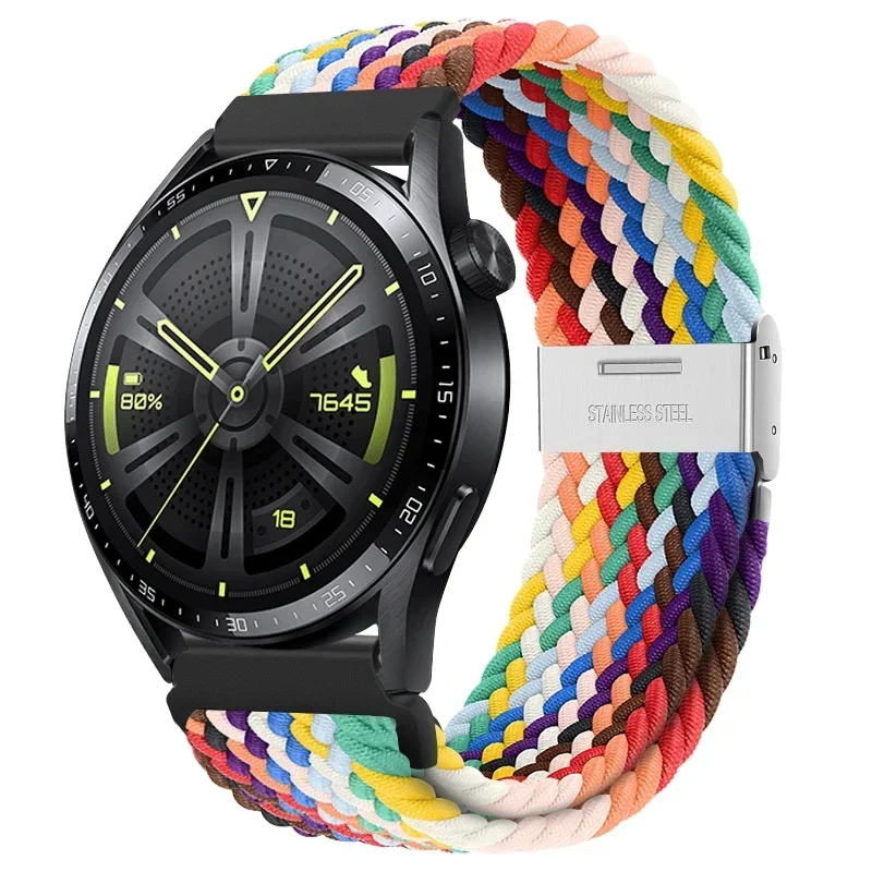 Braided Elastic Bracelet 20/22mm Smartwatch Strap