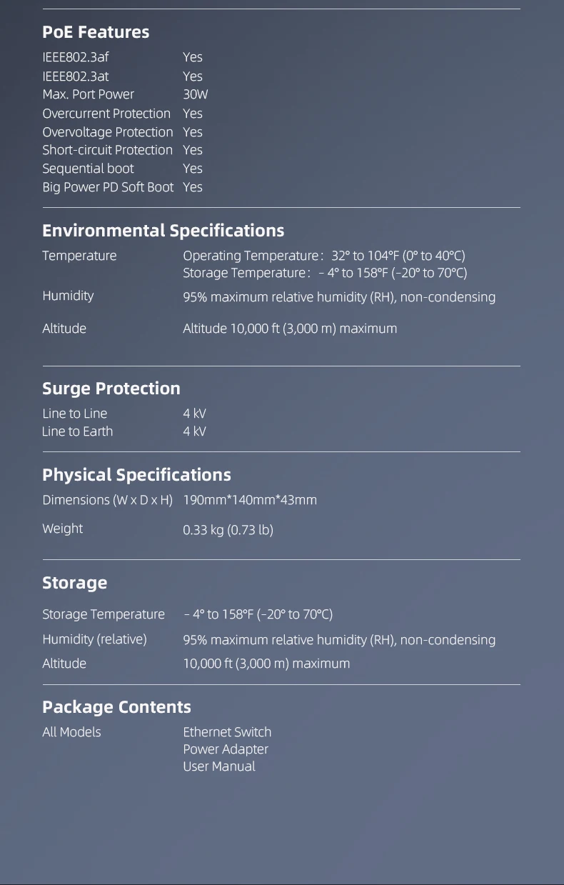 Padrão de Rede, 52V, Potência Embutida, CCTV, Câmera IP, Roteador WiFi