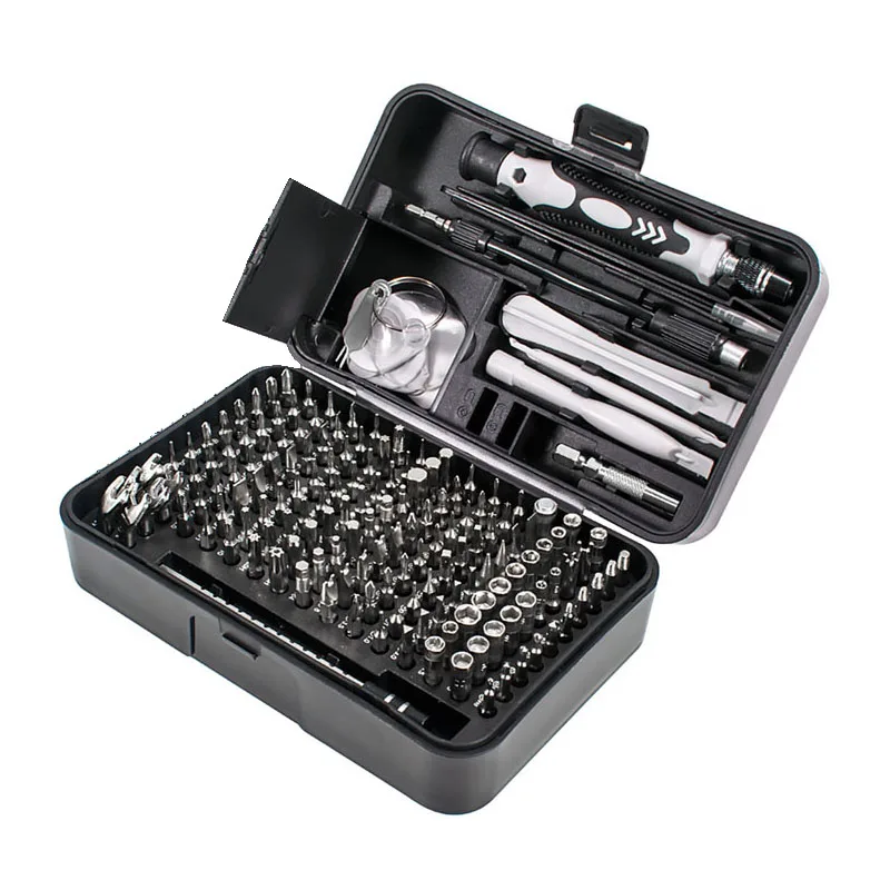 

Набор Магнитных отверток 170 в 1, многофункциональные прецизионные инструменты для ремонта компьютера, камеры, телефона, ручной инструмент, шестигранные биты Torx, коробка инструментов