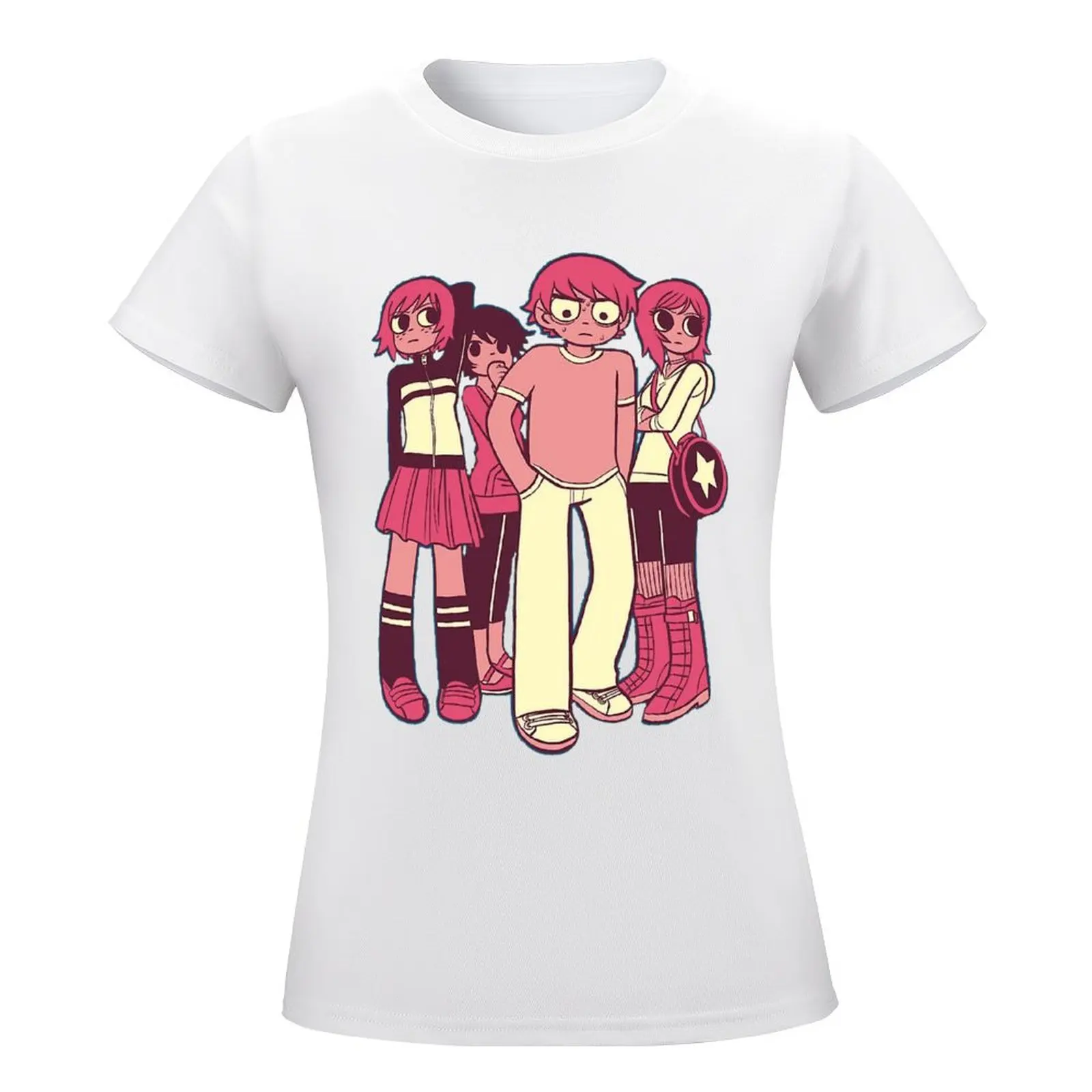 Girocollo Scott Pilgrim Vs The World Essential T-Shirt Motion Tshirt Graphic Cute Home