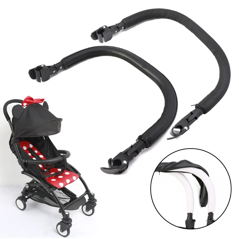 

Oxford Cloth/Simulation Leather Stroller Bumper Bar Rod Replacement Protective Bar Armrest Handle Crossbar Accessories