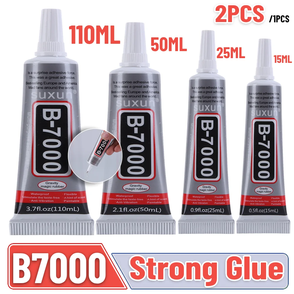 12pcsB7000PowerfulGlueMultiPurposeTransparentStrongGlueFor