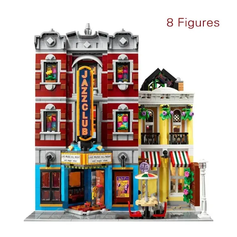 

2899PCS Jazz Club & Pizzeria Building Blocks Bricks Toys Compatible with 10312 Birthday Christmas Gift