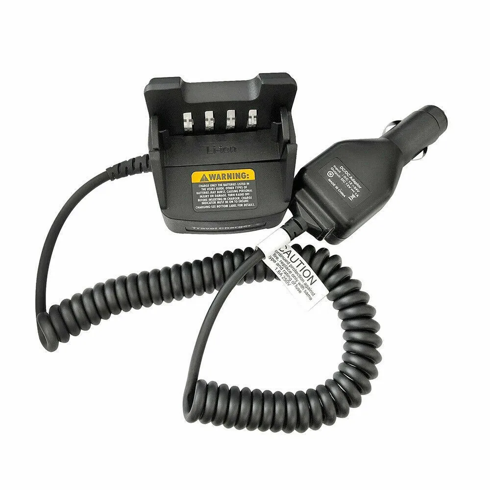 KVC-19 Travel Car Walkie Charger  For TK2312 TK3312 TK2400 TK3400 TK2402 THK20 THK40 NX240 NX340 TKD240 TKD340 Portable Radios