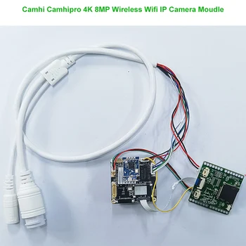 Camhi 무선 와이파이 IP 카메라 모듈, Camhipro P2P 256GB SD onvif PTZ ZOOM IPC 마더보드, 4K, 8MP, 20fps, IMX415