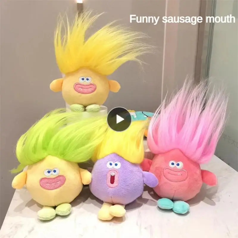 부드러운 고반동 봉제 인형 펜던트, 변형 없는 피부 친화적, 편안한 귀여운 봉제 인형, 귀여운 못생긴 인형 펜던트, 절묘한