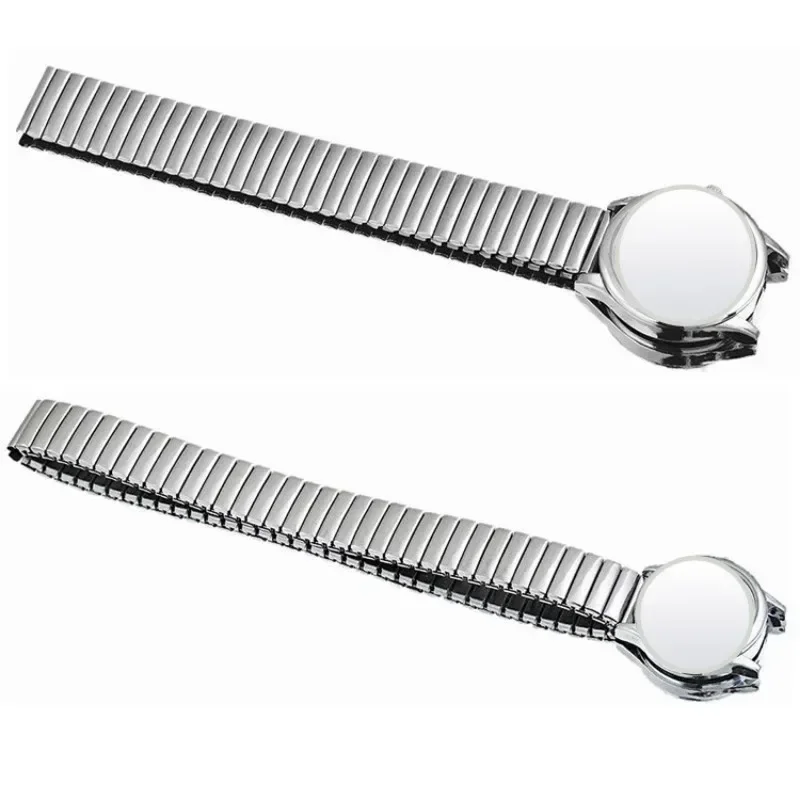 Gold Stainless Steel Stretch Expansion Watchband – Elastic Metal Strap