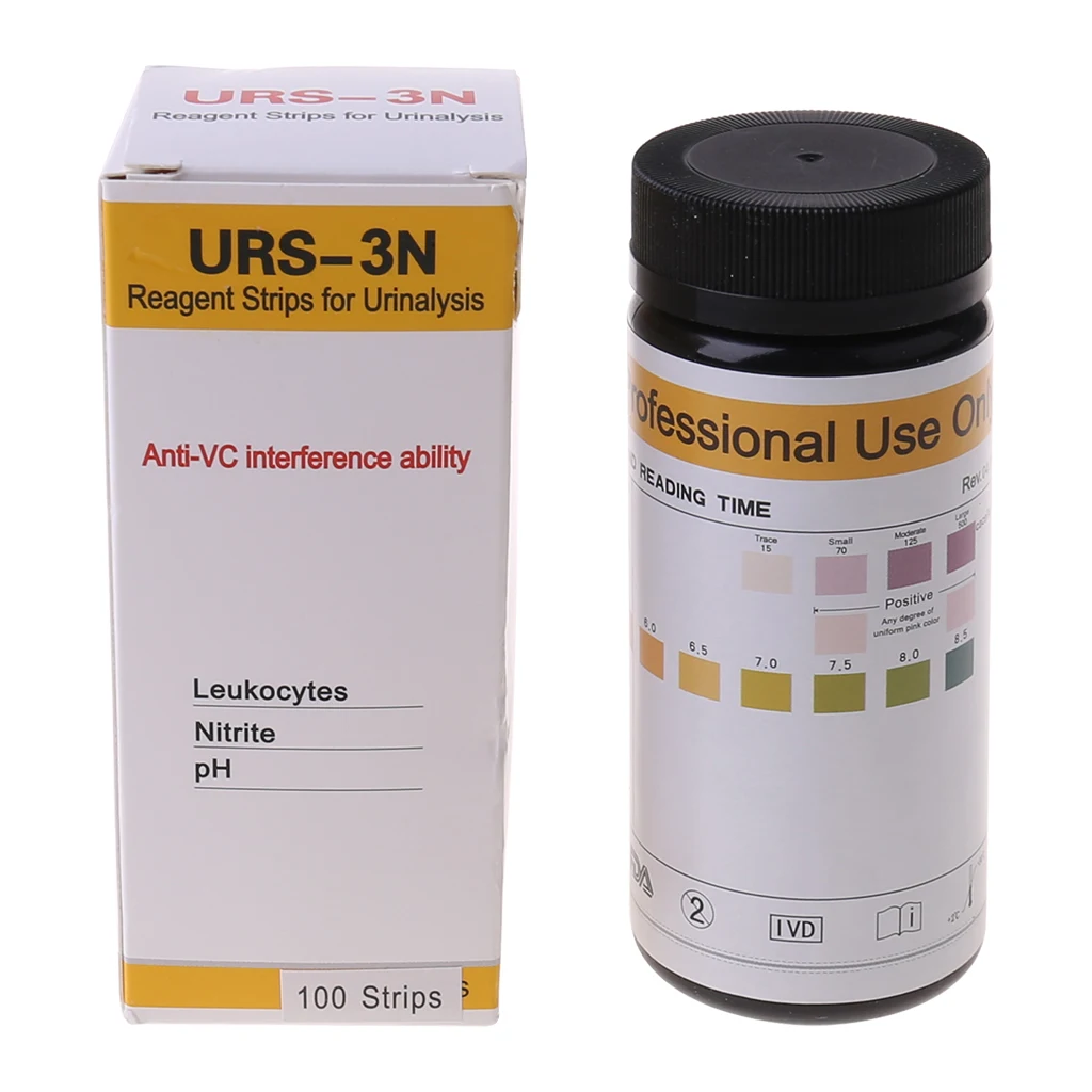 

100-piece Urine Test Strips Easy Operation & Fast Measurement Urinary Tract Infection Test Strip for Leukocytes Nitrite Dropship