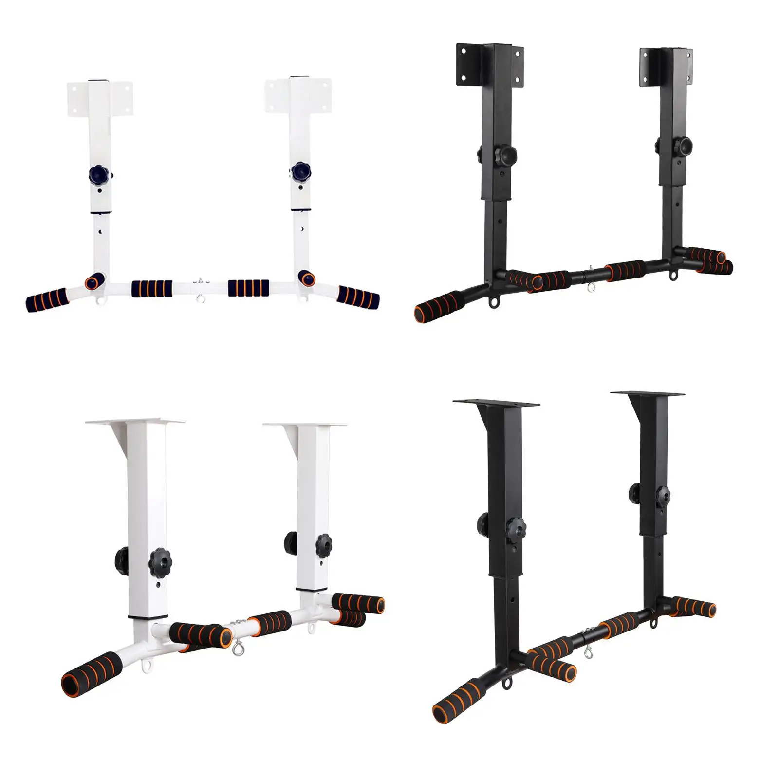 Chin up Bar Dip Station Strength Training Equipment Pull up Bar Wall Mounted