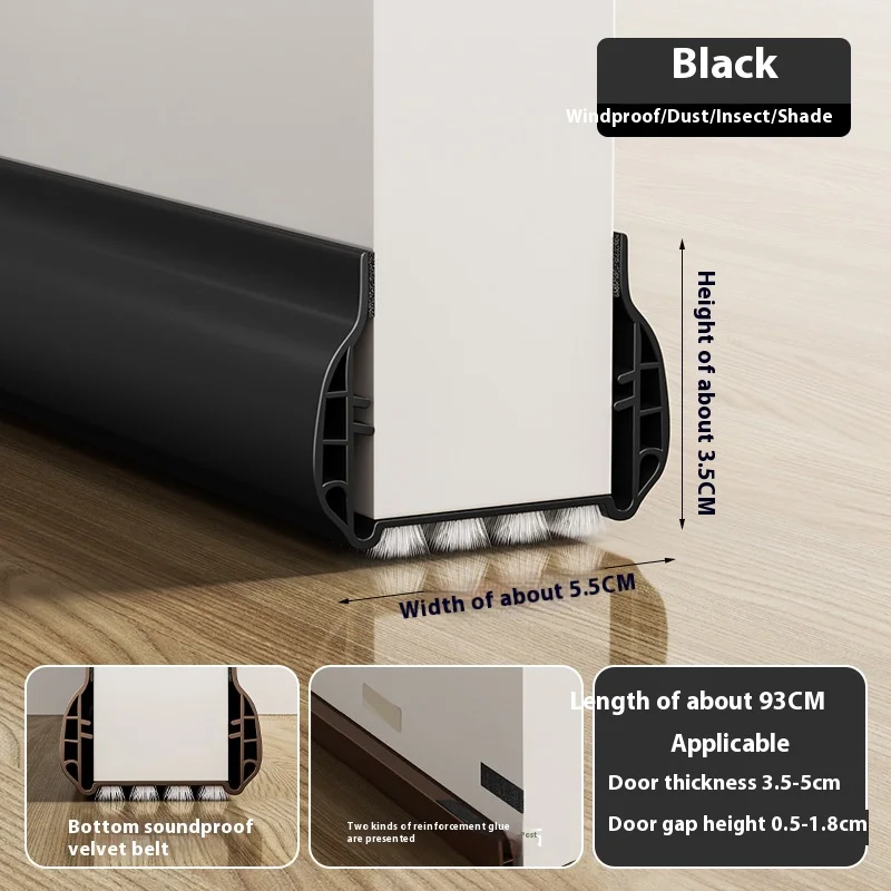 1pc Door Draft Stopper for Bottom Seal Dust And Noise Insulation Weather Stripping Draft Guard Insulator Sealing Strip door draft stopper