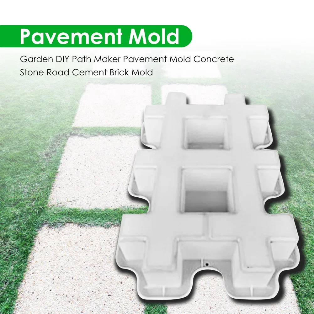DIY Garden Pavement Mold Walking Road Pathway Cement Brick Stone Concrete Mould Plastic Brick Mold Paving Tools 4 Types