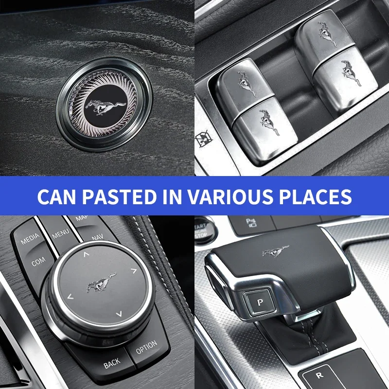 Car Window Lift Button Sticker Steering Wheel Decal Styling For Mustang Zapatillas Miniatura Gt Shelby 2005 2015 Mujer 2012 2006 4