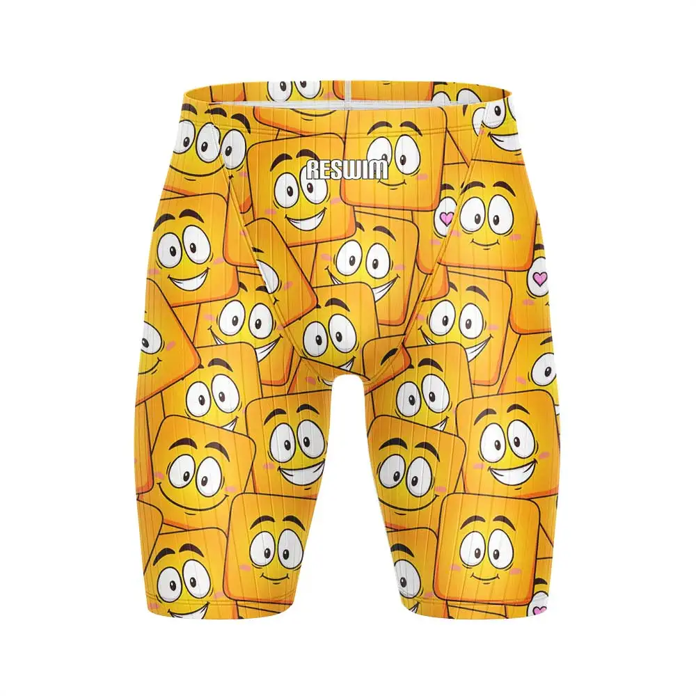 Summer Men's Jammer Swim Surf Shorts Summer Trunks Cartoon Swimwear Training Trunks Swimsuit New Beach Volleyball Swimming Pants