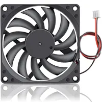 DC 5V 12V 24V 8cm Brushless Dual Ball Cooling Fan 8010 80mm Axial PC Cooler Fan 80x80x10mm Computer Case CPU Radiator Fan 2