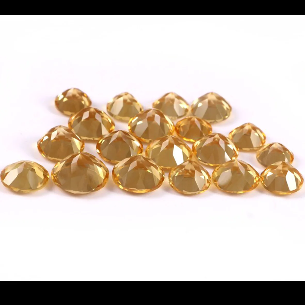 Top Color Madeira Citrine Faceted Pear Cut 6*6MM Loose Gemstone For Ring