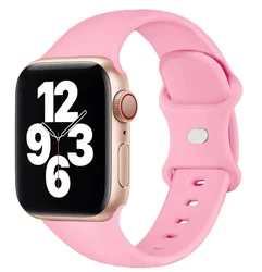 Sport Silicone Strap for Smartwatch - Versatile and Comfortable Wrist Bracelet (Soft Pink 13)
