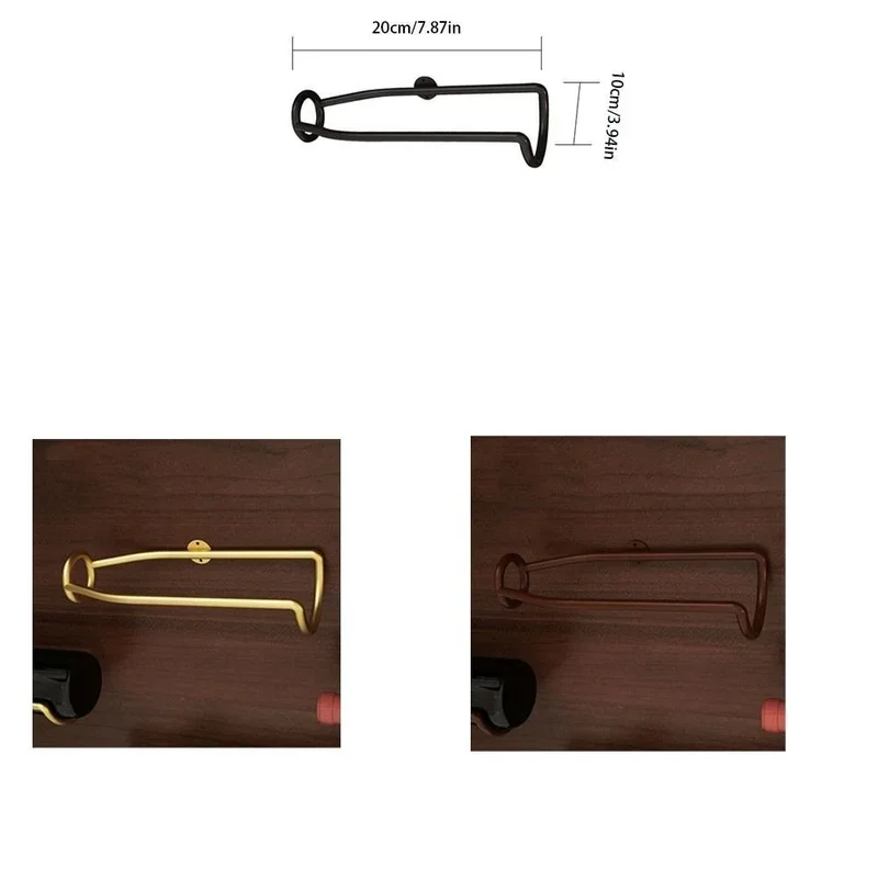 European Style Wall-Mounted Decorative Red Wine Display Rack