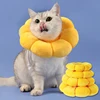 Pet Cat Small Dog Recovery Collar, Adorable Sunflower After Surgery Adjustable Pet Collar,Wound Healing Protection Collar 2
