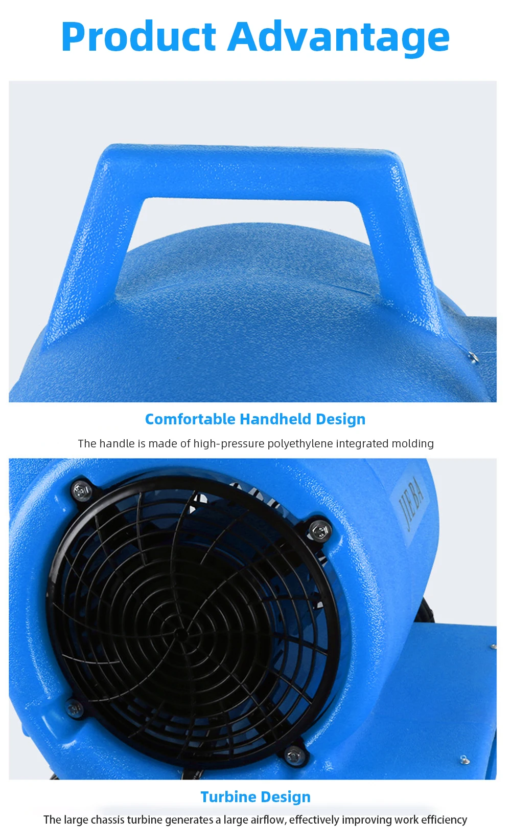 High Power Blower Floor Dehumidifier Dryer 220V 1000W Portable Durable Hotel Mal