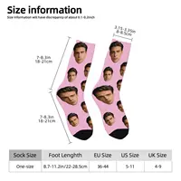 Chaussettes avatar personnalisées pour hommes et femmes, chaussettes photo personnalisées, chaussettes photo personnalisées, cadeaux personnalisés 3