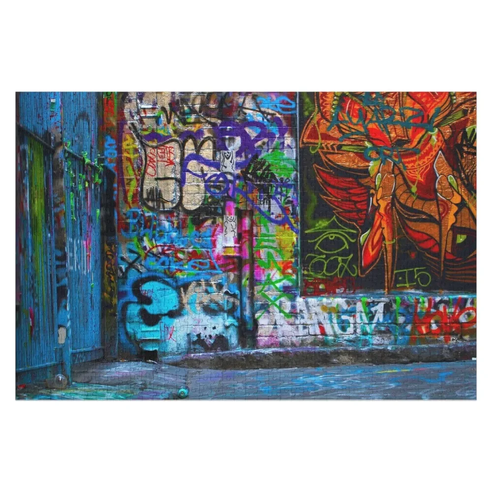 Graffiti Jigsaw Puzzle With Personalized Photo Personalized Name For Children Puzzle
