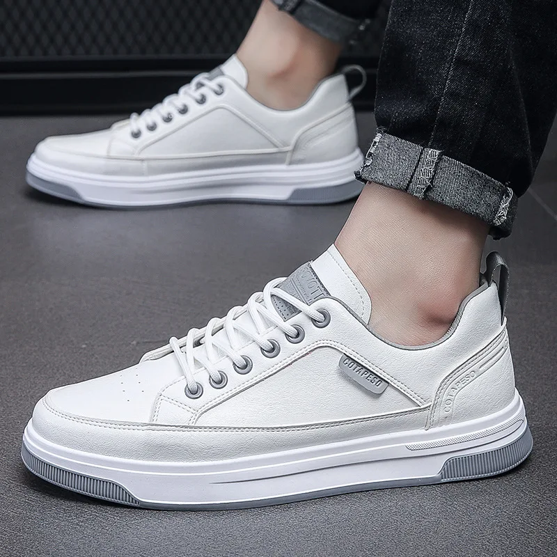 Soxsim White Men's Sneakers Stripes Pattern Shoes for Men Stylish Light  Weight Fashionable & Comfortable Sneaker