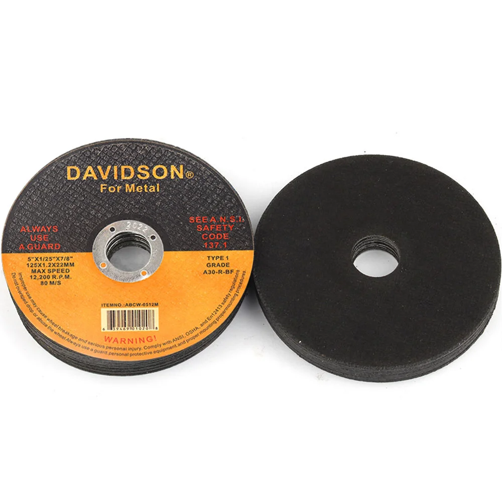 10-40Pcs 125mm Metal Cutting Disc Resin Circular Saw Blade 5" Fiber Cutter Reinforced Angle Grinder Tools For Cutting＆Grinding