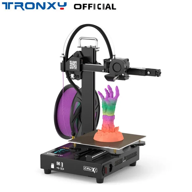 Tronxy-impresora 3D FDM CRUX 1 Mini, alta precisión, Kit de impresora 3d, 180x180x180mm, doble guía de Metal, extrusor directo