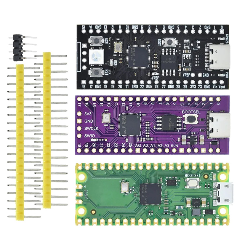 TZT Official Raspberry Pi Pico Board RP2040 Dual-Core 264KB ARM Low-Power High-Performance Cortex-M0+ Processor