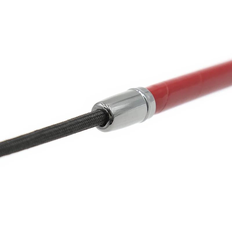 53cm Metal Handle Wine Red Bright Leather Top Straight Whip Riding Crop Flogger Paddle Slapper Horse Training Dressage Whips ﻿ 5