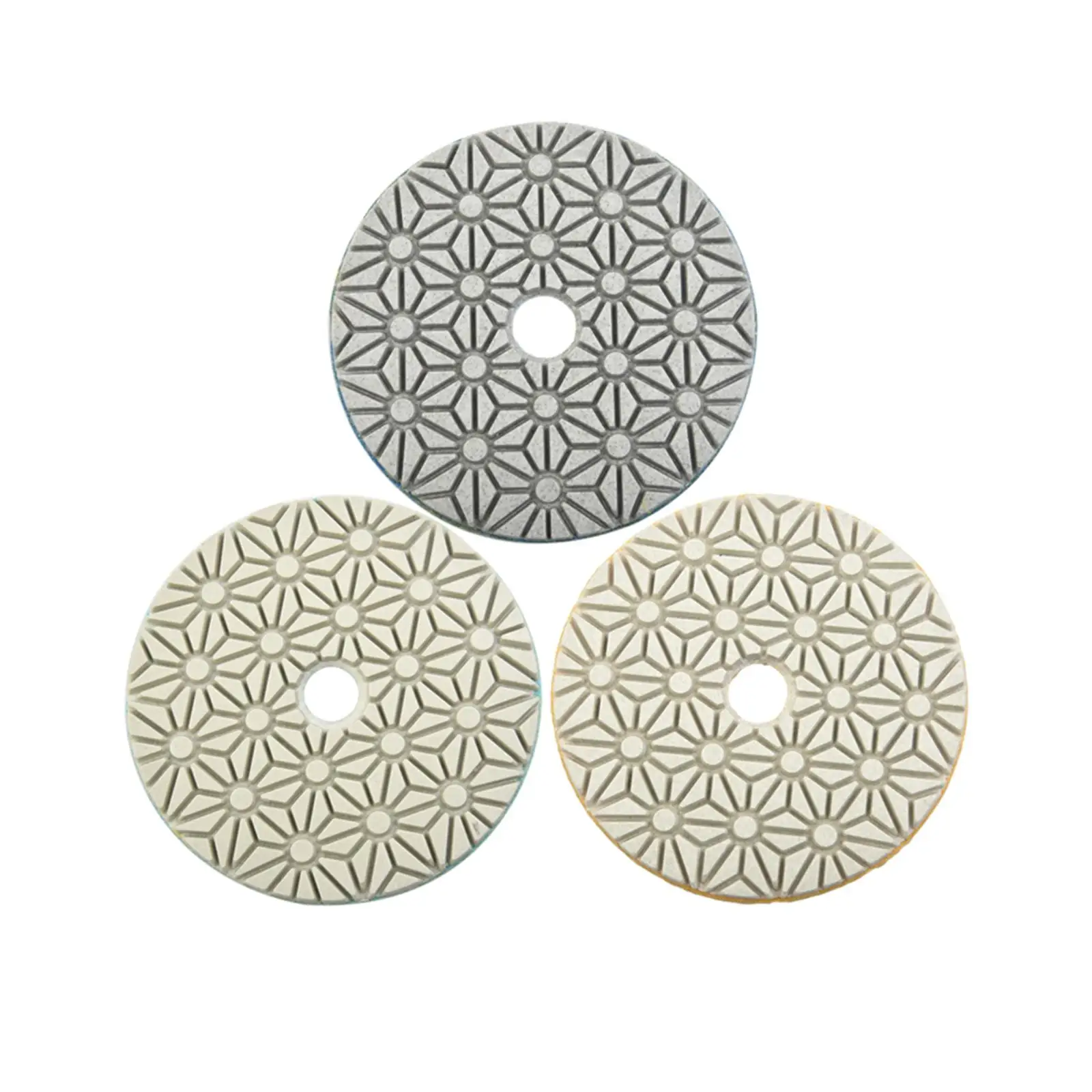 

3 Pieces 4 inch Polishing Use Grinding Discs Round Buffing for Stone Marble