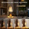 Table Lamps Led Candle Warmer Lamp for Home Decor Aromatherapy Melting Wax Night Light With Timer Dimming Desk Lights Girl Gift 3