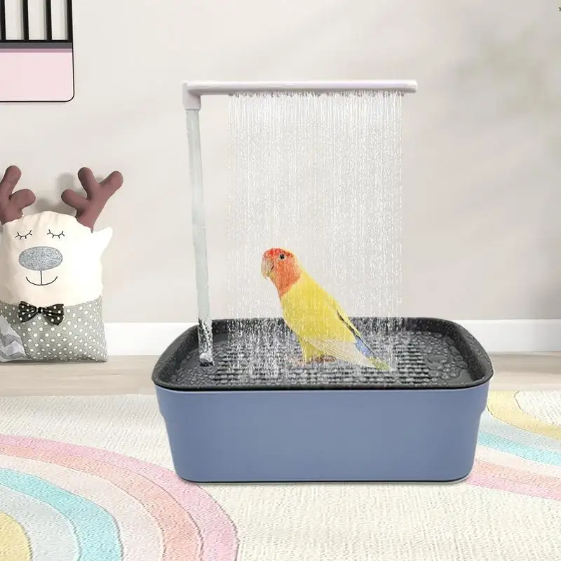 Bird Bath Automatic Pet Parrot Circulating Water Bathtub USB Electric Large Shower Fountain Parakeet