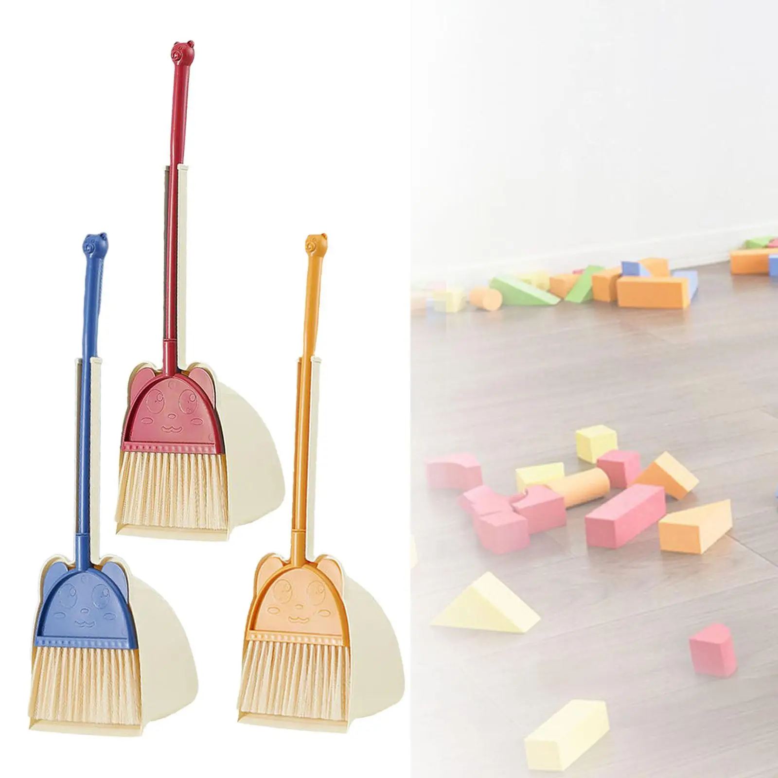 Toddlers Broom Kids Cleaning Set Educational Mini Broom and Dustpan Set for Kids Little Housekeeping Helper for Preschool