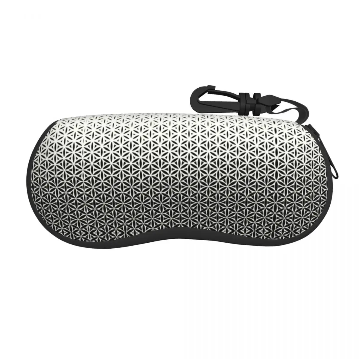 

Geometric Flower Of Life Pattern Eyeglass Glasses Case Men Women Soft Mandala Sunglasses Protective Pouch