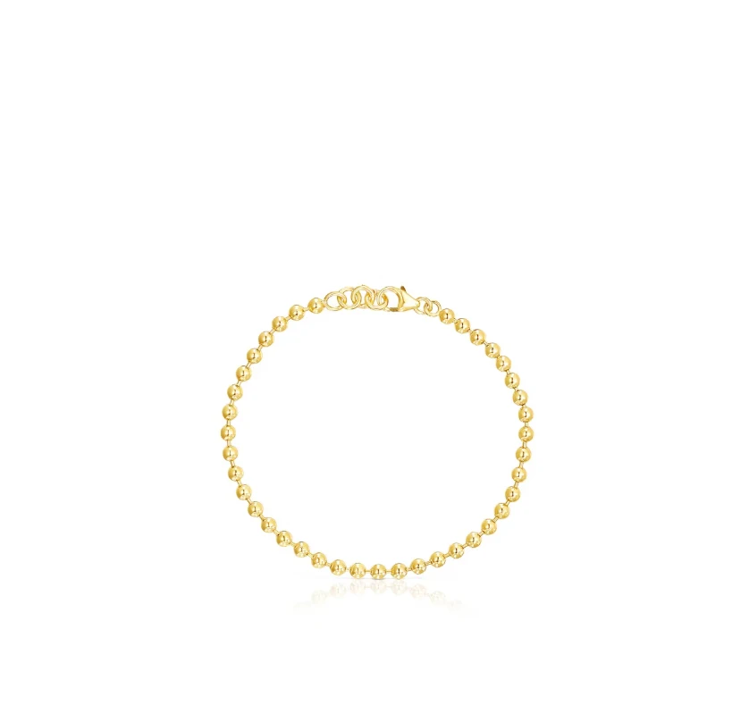 Spanish Bear jewelry gilt simple beads necklace elegant beautiful ladies party holiday exquisite gift 111231500-TTSSL1026