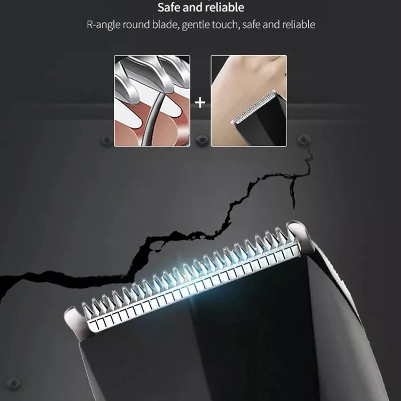 Kemei 1427 3-in-1 Multifunctional Men Electric Reciprocating Shaver Hair Trimmer Rechargeable Hair Clipper Nose Ear Hair Trimmer 5