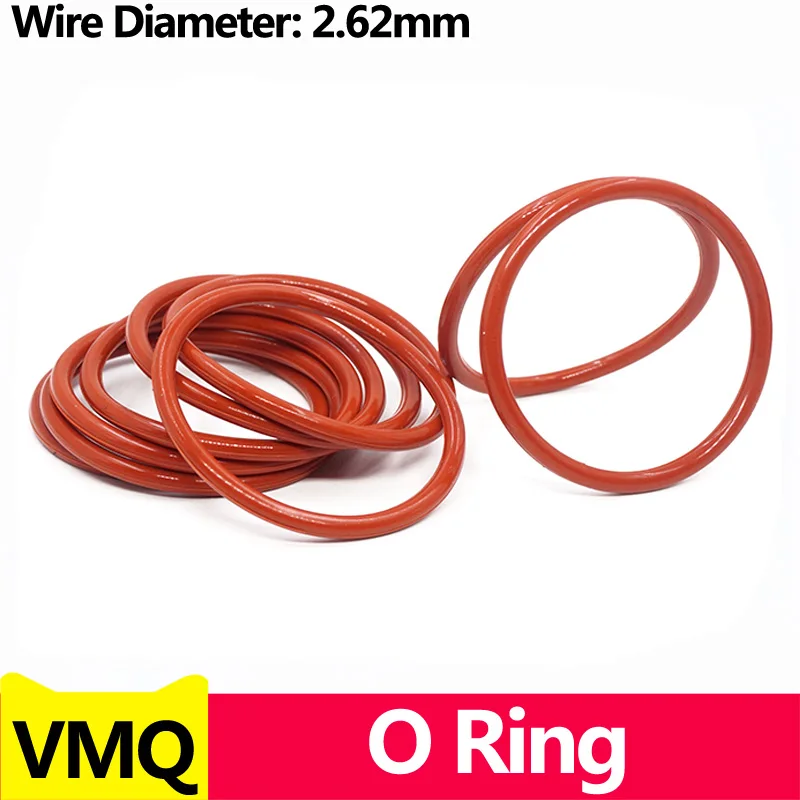 실리콘 고무 O-RING VMQ 씰링 링 수리 해골 오일 가스켓 와셔 내부 Diameter2.84-247.32MM 와이어 Diameter2.62MM