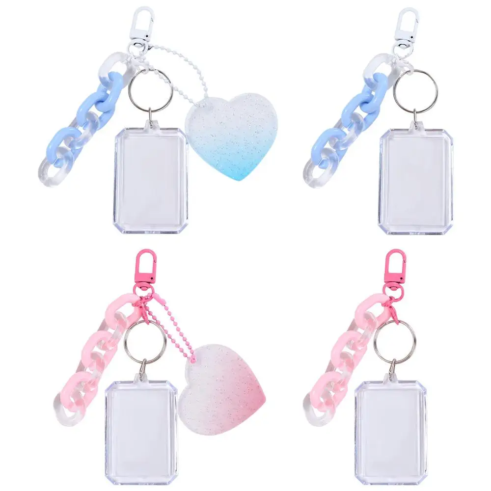 

Idol Photo Sleeves Photo Protector Transparent Album School Stationery ID Holder Pendant Card Sleeves Photocard Holder Keychain