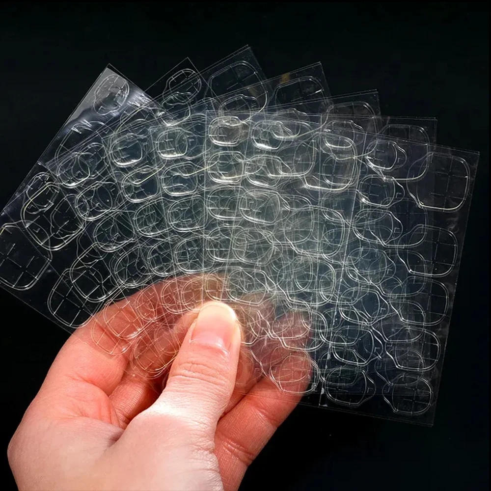 UV Jelly Solid Nail Glue Double-Sided Press-On Nails Stickers Transparent Strong Adhesive Lasting False Nail Glue Manicure Tools