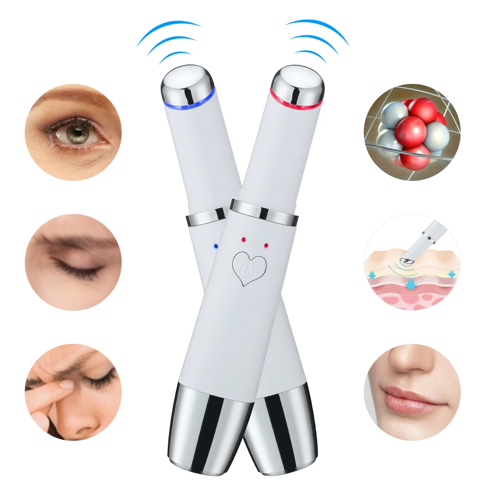 Ems Elektrische Oogmassager Ooghuid Lift Anti-Age Rimpel Huidverzorgingstool Trillingen 42 ℃ Hete Massage Relax Ogen Fototherapie