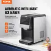 Nugget Ice Maker, 62lbs in 24 Hours, Auto Dispense Self Cleaning Countertop Nugget Ice Dispenser for Home Kitchen Office , 6lbs 3