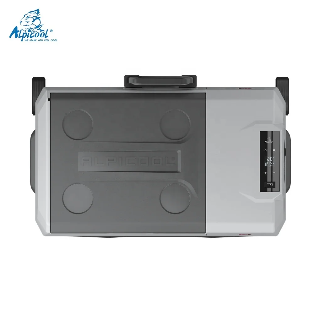 Alpicool Portable Compressor Car Fridge Freezer with Handle and Wheel CX Series 50L