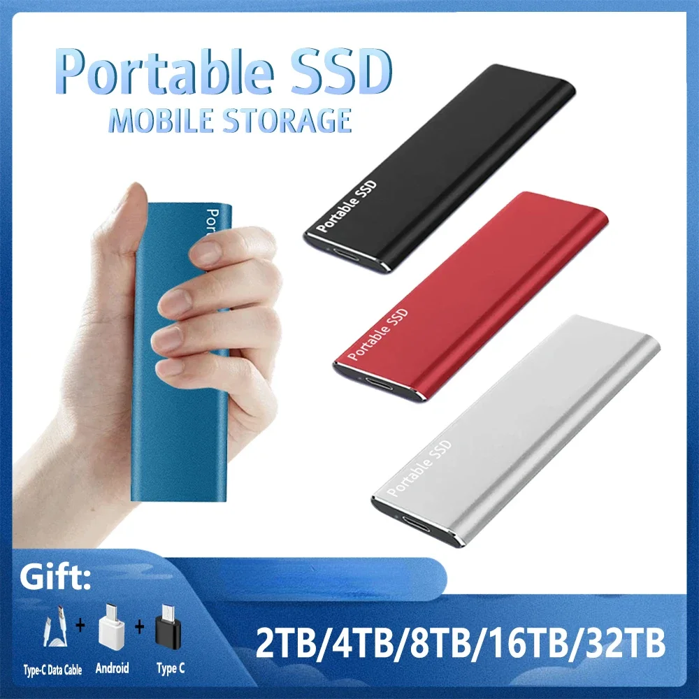 

High Speed Original Portable SSD 2TB TYPE-C External Solid State Drive 4TB 8TB Pen Drive 16TB Usb Flash Hard Drive For PS4
