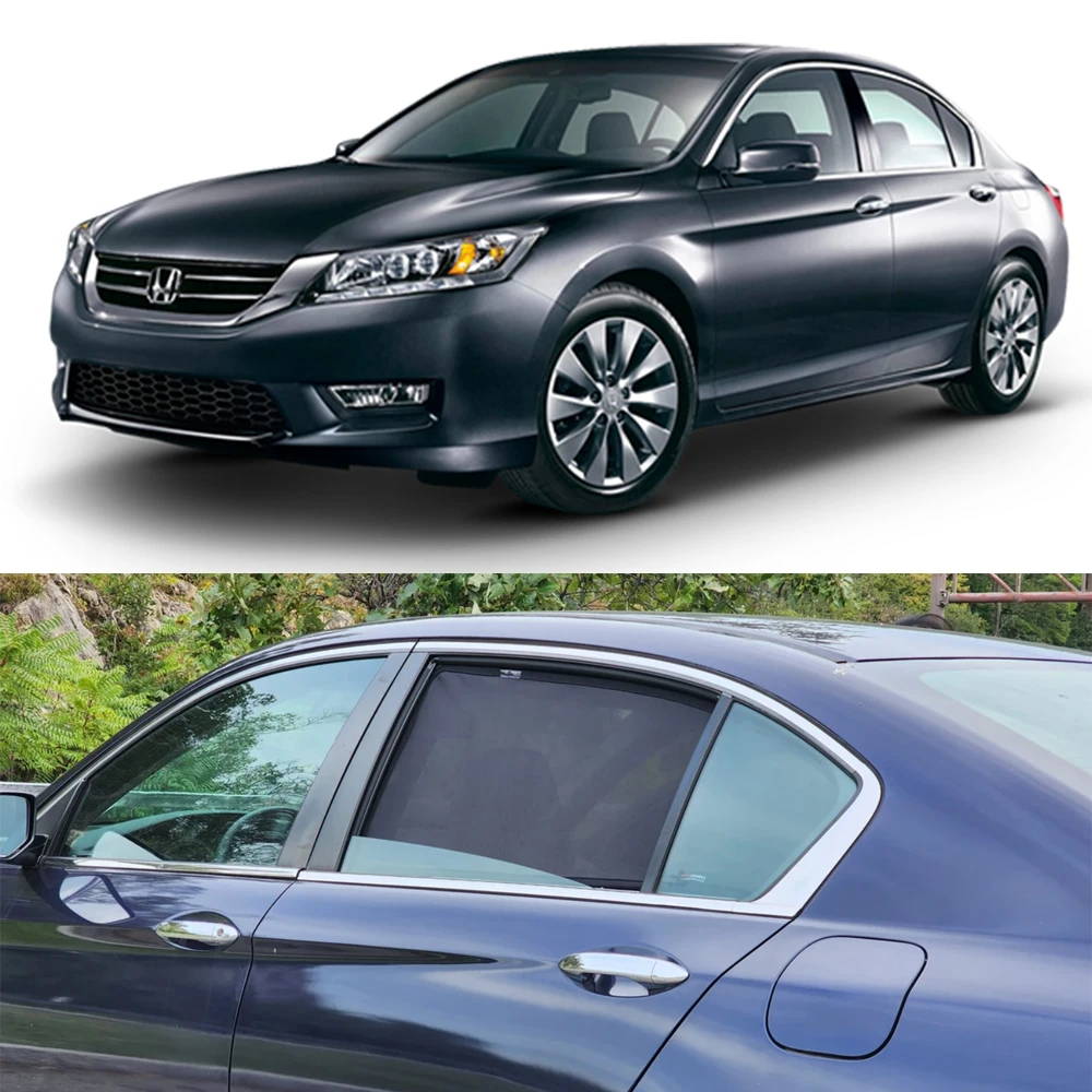 

For Honda Accord 9th 2012-2017 Magnetic Car Rear Side Baby Window SunShade Shield Front Back Windshield Curtain Sun shade Visor