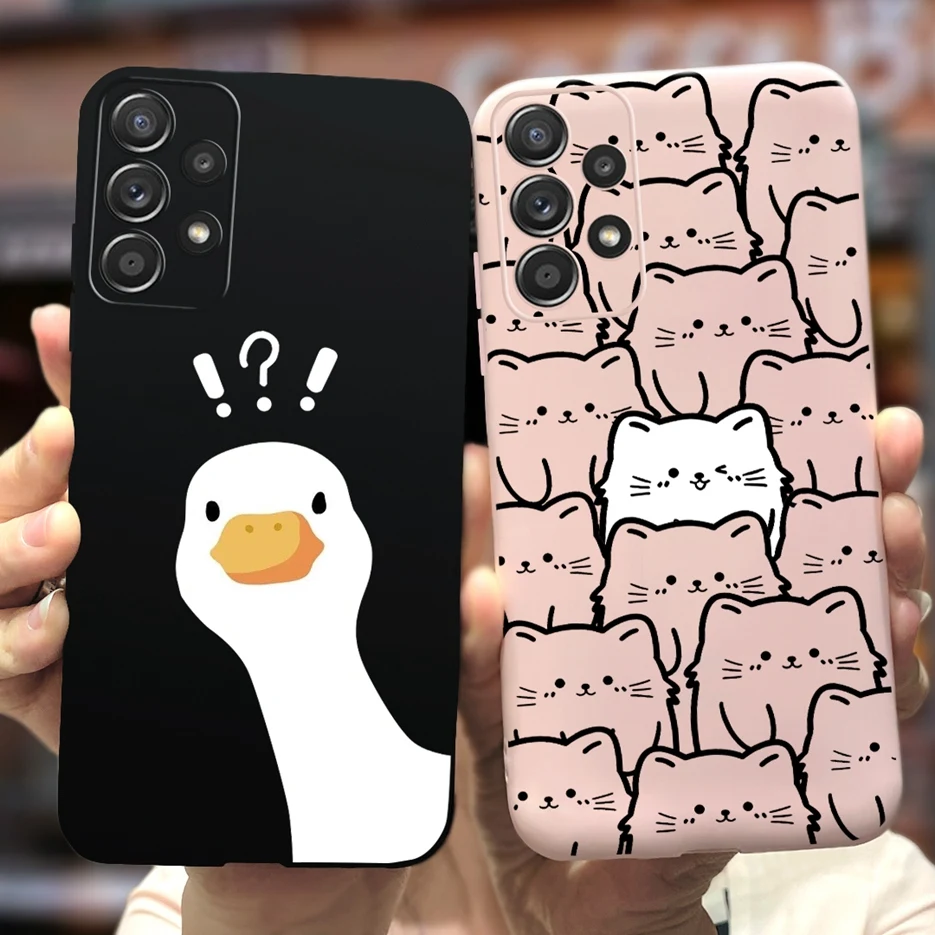 Cute Cartoon Shockproof Soft TPU Phone Case in Pastel Design