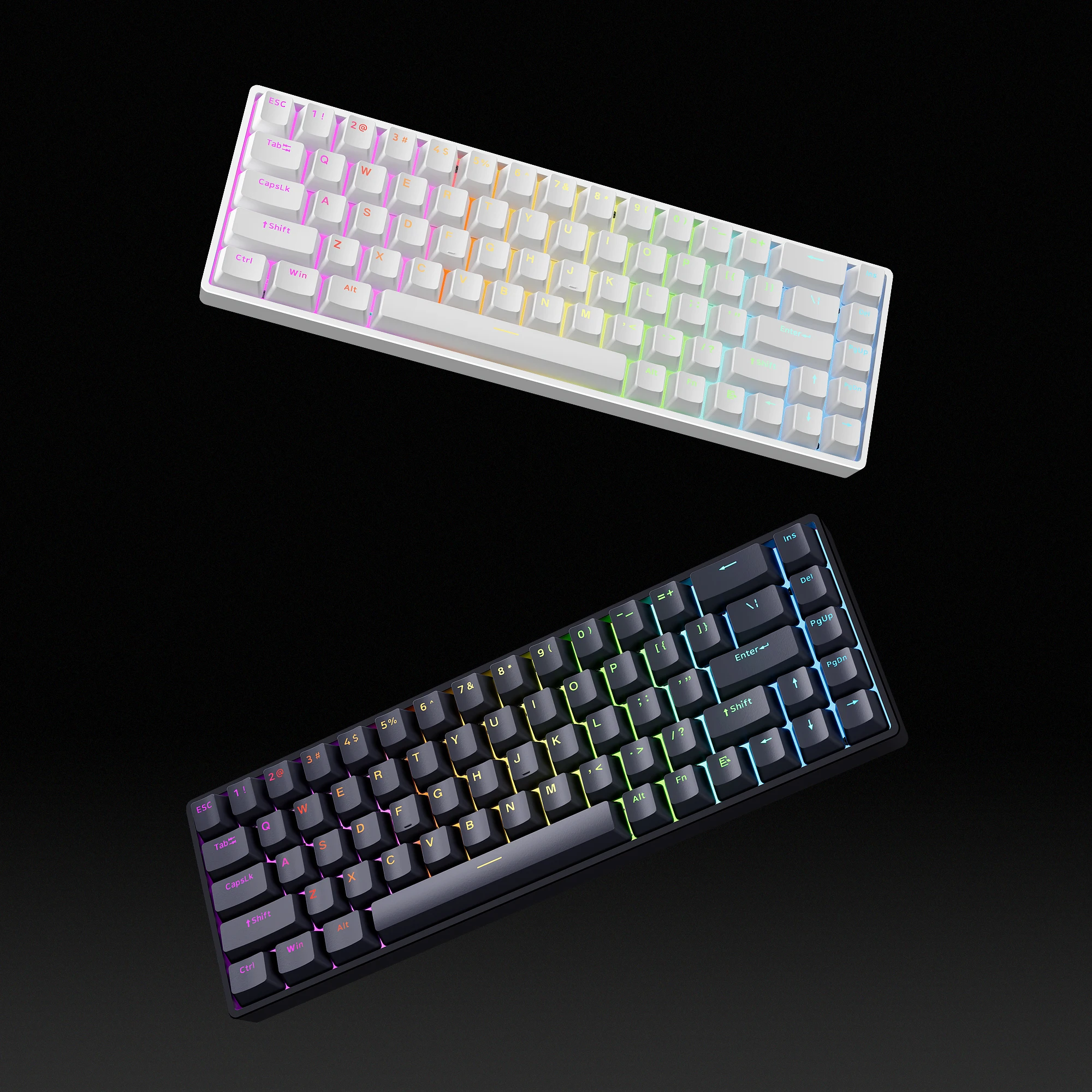 Skyloong GK68RE 磁気スイッチ ゲーミングキーボード 白 Skyloong GK68RE 磁気スイッチ ゲーミングキーボード 白